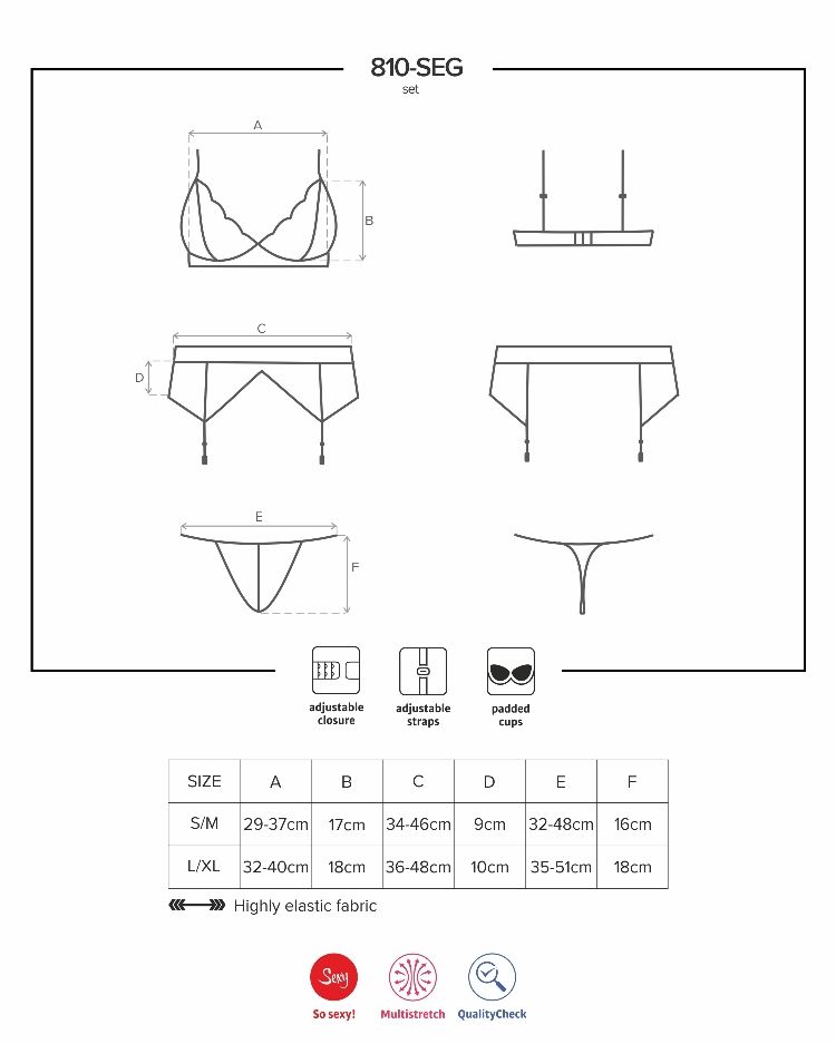 Hi beauty! Wanna wear pure perfection adorning your sexy bod... Obsessive - 810-SEG Set 3-pcs - White - S/M photo-7