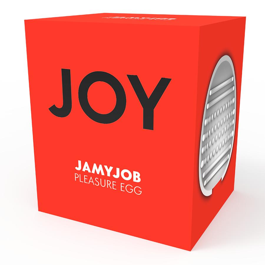 Manufactured with a medical grade elastomer that does not ca... Jamyjob - Egg Masturbator Red Version - Red photo-8