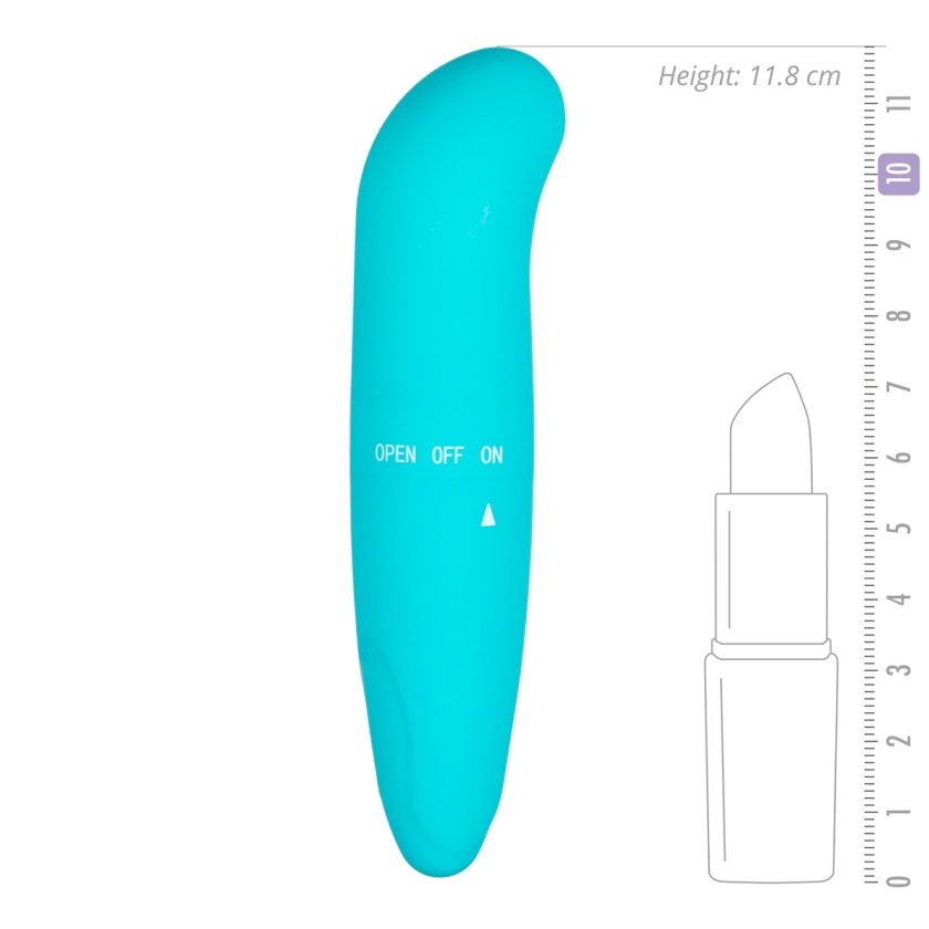 With this extra stimulating G-spot mini vibrator you will ce... Easytoys - Mini G-Spot Vibe - Turquoise photo-4