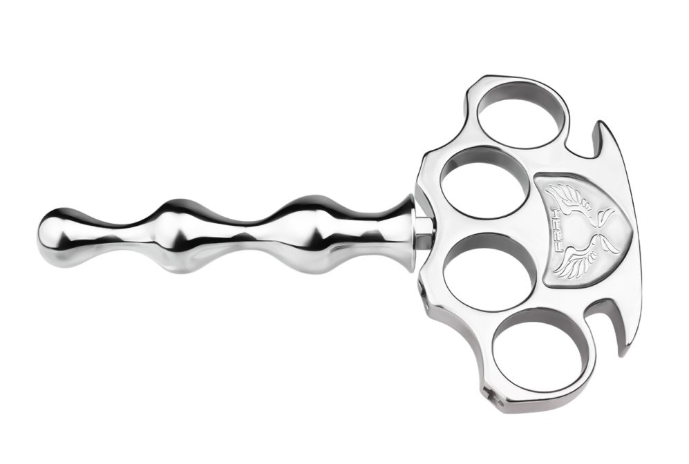 Material: 304 Stainless steel
Total high: 102mm &... FAAK - Knuckle Metal Anal Plug S photo-7
