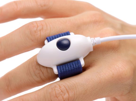 This compact vibe fits right on your finger, and produces va... Trinity Vibes - Sensa Touch Finger Vibe - Navy photo-3