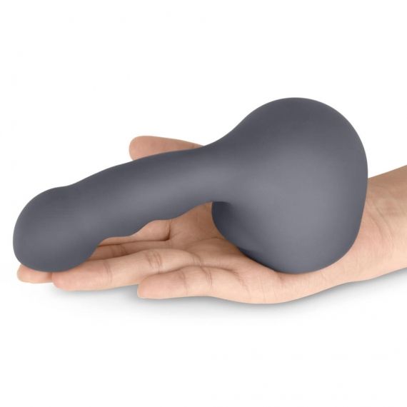 Le Wand Weighted Silicone Attachments are designed to fit sn... Le Wand - Ripple Weighted Silicone Attachment - Grey photo-3