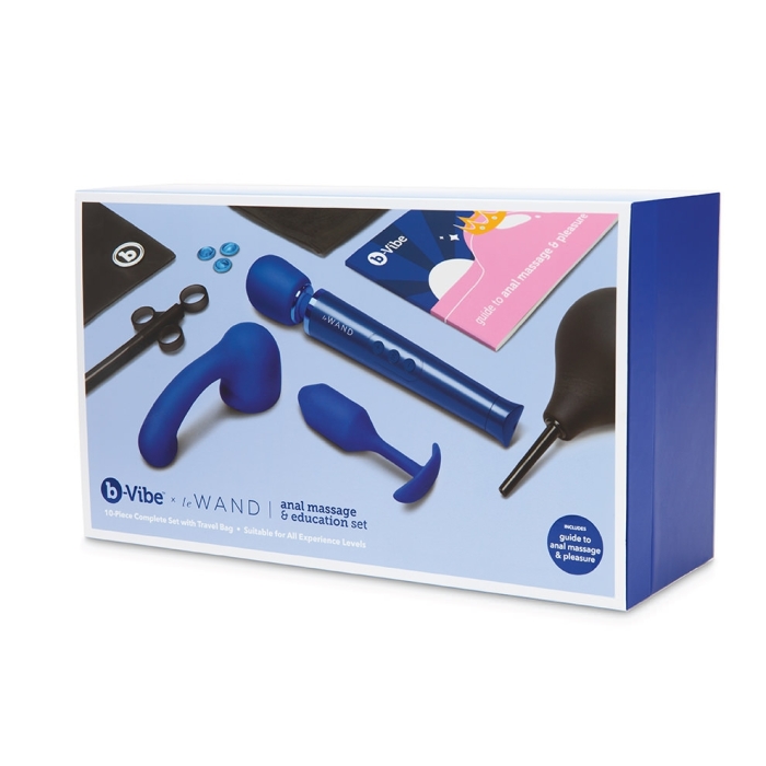 The long-awaited 10-piece complete pleasure set for external... B-Vibe - Anal Massage Kit Set - Blue photo-13