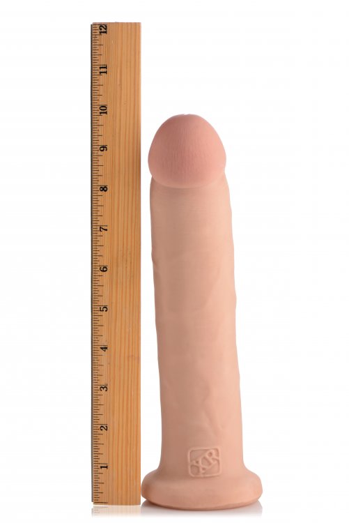You will need two hands to count the inches of this massive ... USA Cocks - 10" Ultra Real Dual Layer Dildo - Flesh photo-4