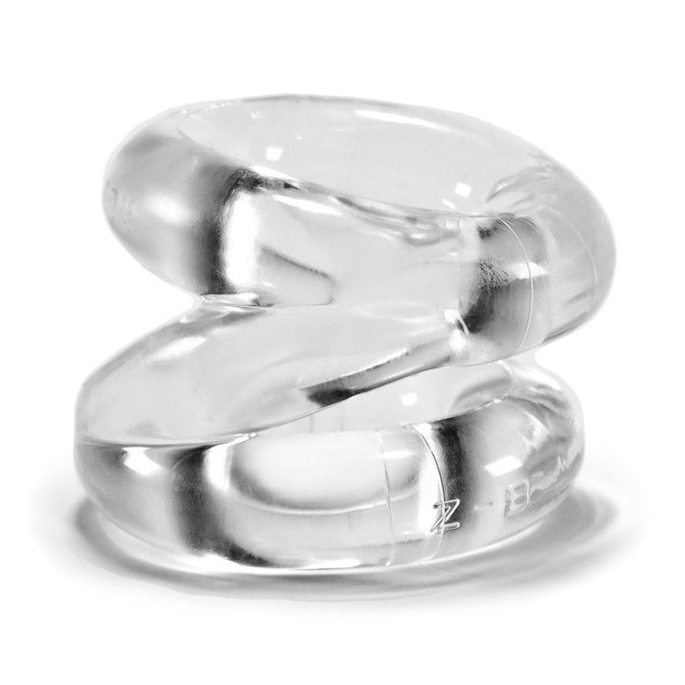 Z-BALLS is a uniquely shaped super-soft ballstretcher/cockri... Oxballs - Z-Balls Ballstretcher - Clear photo-3