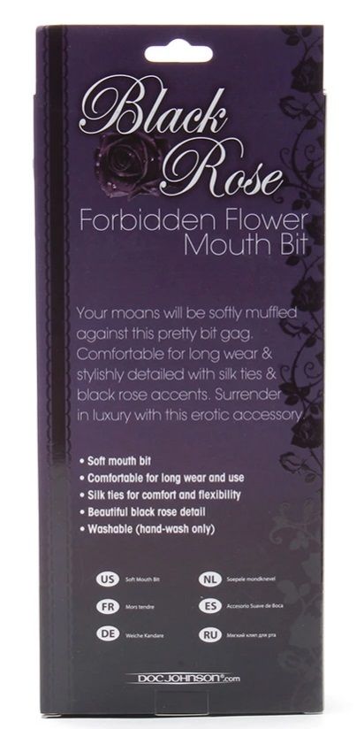Your moans will be softly muffled against this pretty bit ga... Doc Johnson - Forbidden Flower Mouth Bit photo-9