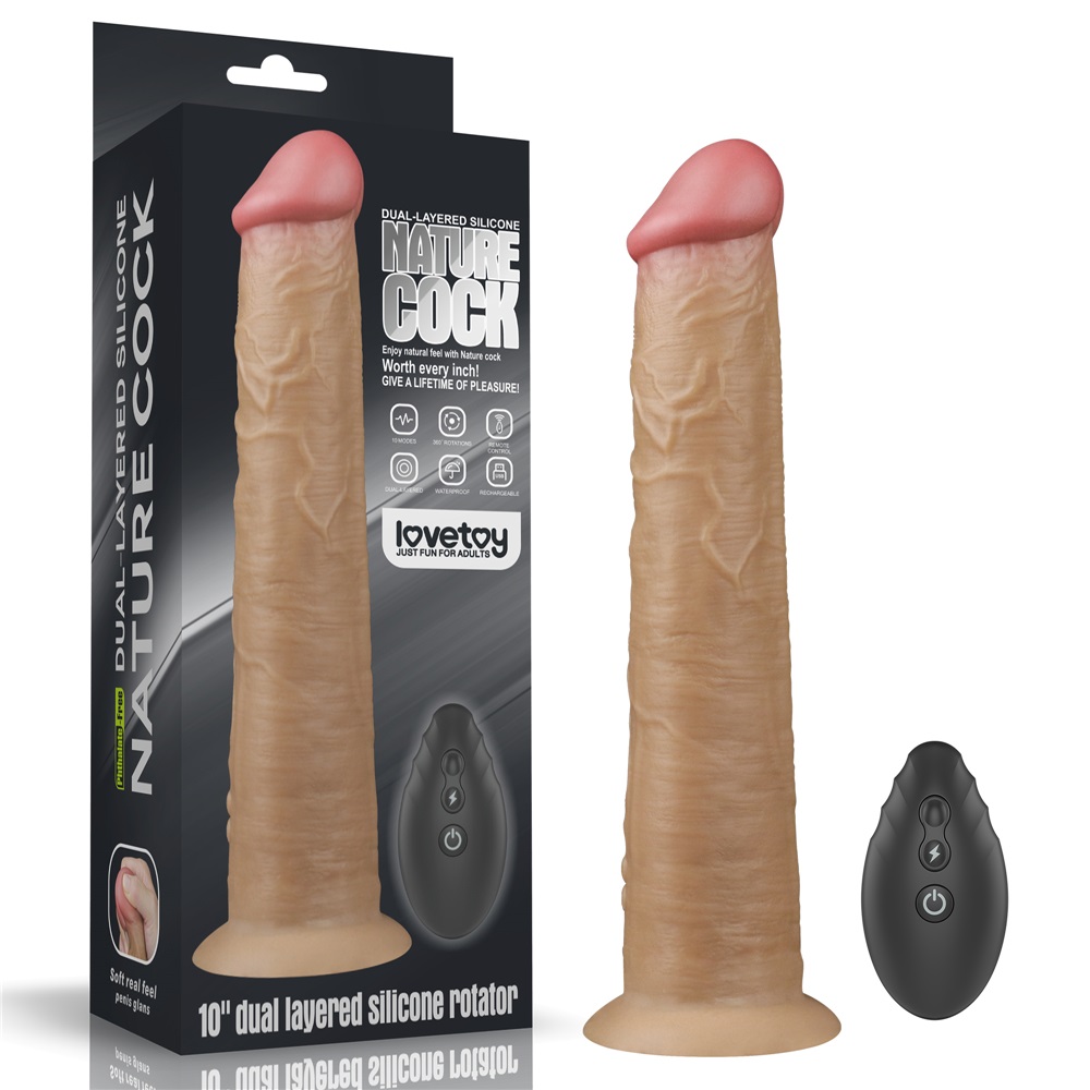 Lovetoy - 10" Dual Layered Rotator - Flesh photo-22