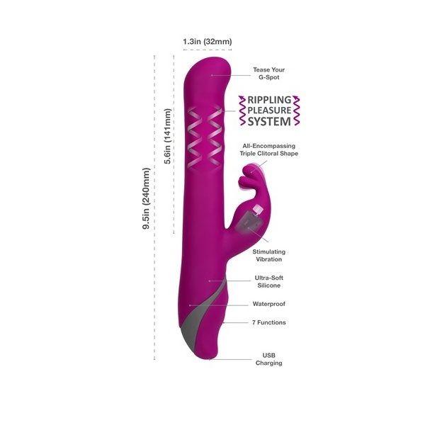 Get moving with Samba!
These smooth curves rotate and twist... Commotion - Samba Vibrator - Raspberry photo-7