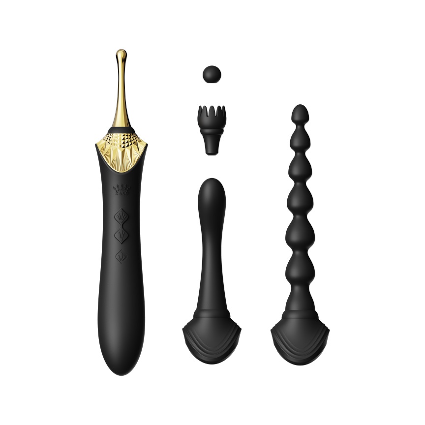 Zalo - Bess 2 Heating Dual Vibrator - Obsidian Black