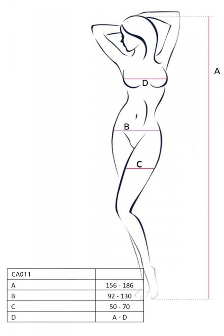 Sexy bodystocking that perfectly fits the figure, emphasizin... Casmir - Bodystocking CA011 - Black photo-5