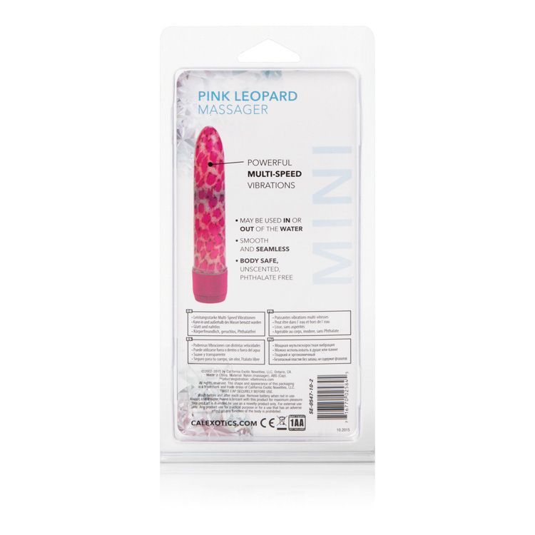 Prepare to roar with the Mini Leopard Massager™ by CalExotic... CEN - Leopard Massager Mini - Pink photo-5