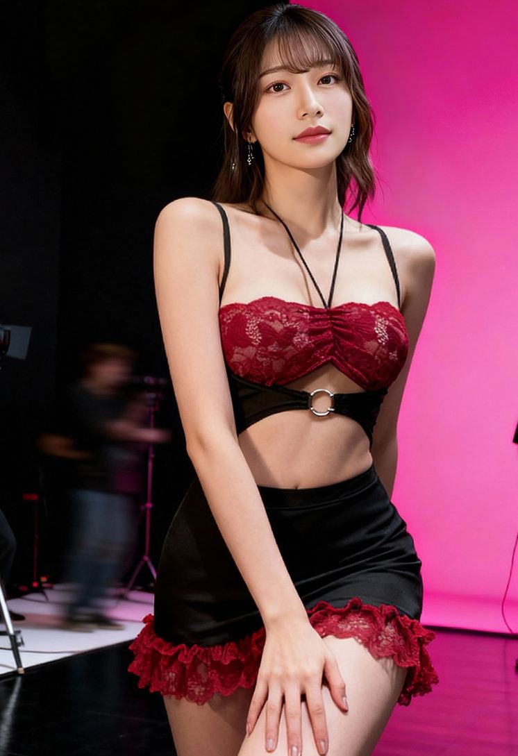 Drywell - Z07 情趣服装 “制服妖姬”- 红色/黑色 照片