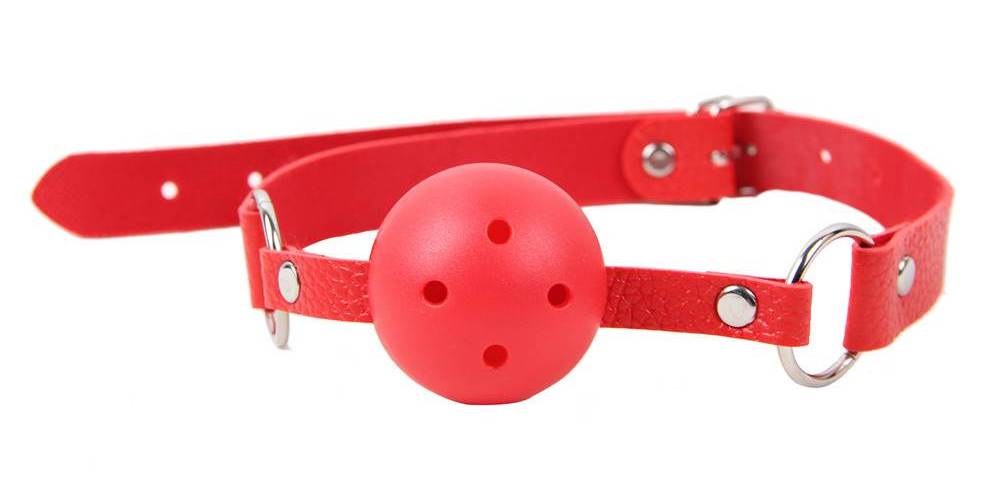 Includingopen breathable play ball gag + handcuffs +... Ohyeah - Bondage SM Adult Set - Red photo-5