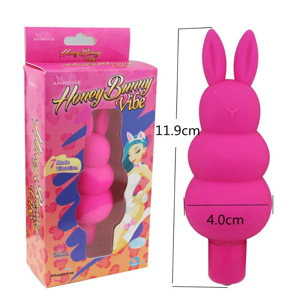 Waterproof multi-level speed vibrator massager for women.
D... Aphrodisia - Honey Bunny Vibe - Purple photo-3