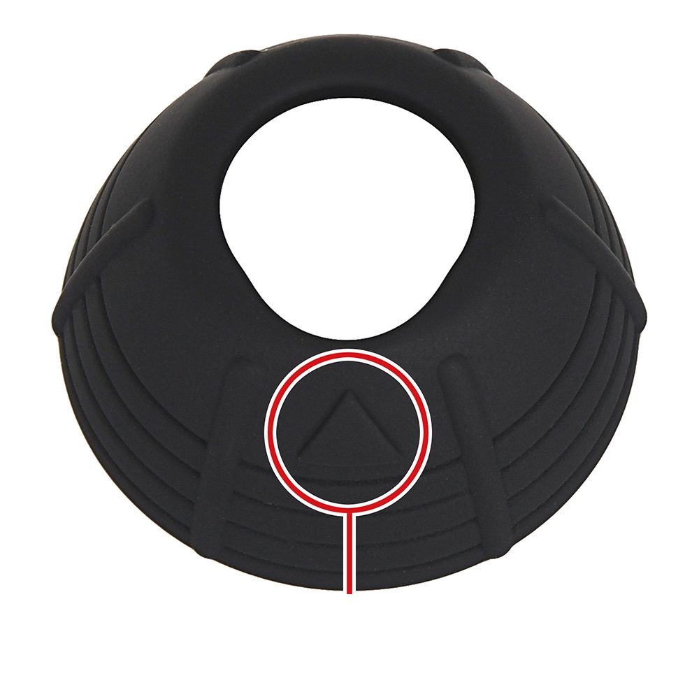 A phimotic band shaped like an umbrella. Pure silicone gives... Rends - Foreskin Bands S - Black photo-4