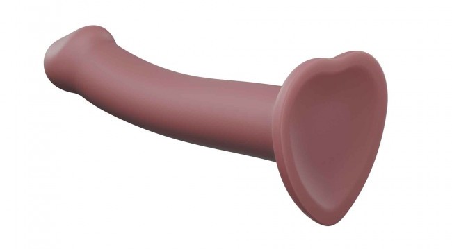 Sleek and minimalist design, high quality mono-density silic... Strap-On-Me - Mono Density Dildo M - Vieux Rose photo-3