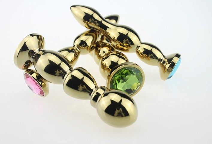Material: steel
Length: 140 mm
Width: 35 mm
Weight: 217 g SHC - Happiest Megofron Gold Anal Plug photo-3