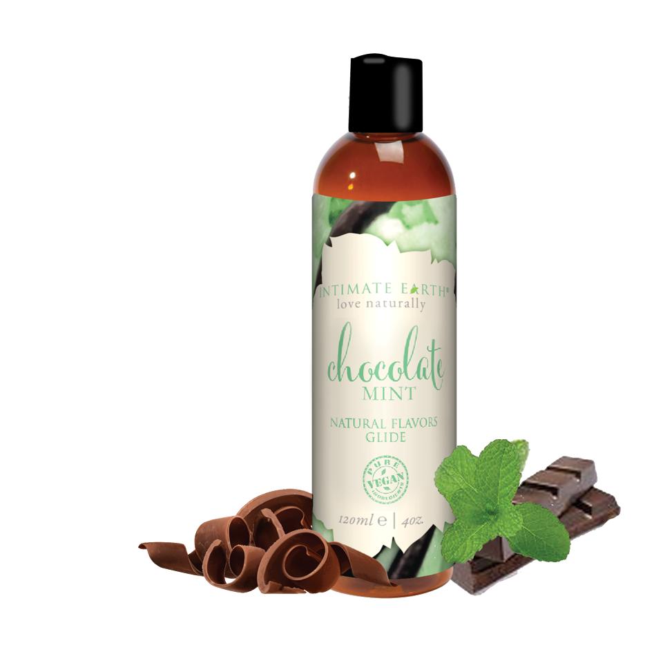 A perfect blend of chocolate and mint that bring to mind a f... Intimate Earth - Chocolate Mint Glide - 120ml photo-2