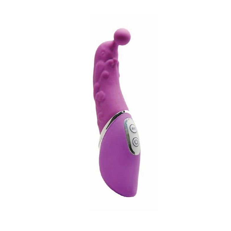 The elastic relief vibrator of the original form will please... Aphrodisia - Big Wave - Dolphin Playing - Purple photo-2