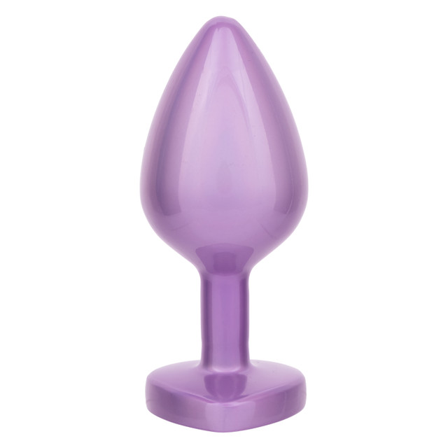 Elevate your pleasure with a touch of glamour using the Jewe... CEN - Jewel Heart Plug L - Amethyst photo-3