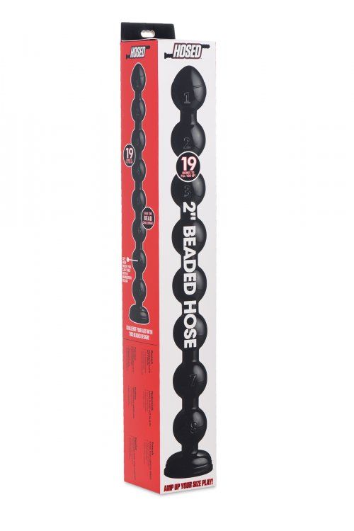 These big, bad beads are numbered 1 through 8 so that you ca... Hosed - 2'' Beaded Hose - 19'' Long - Black photo-4