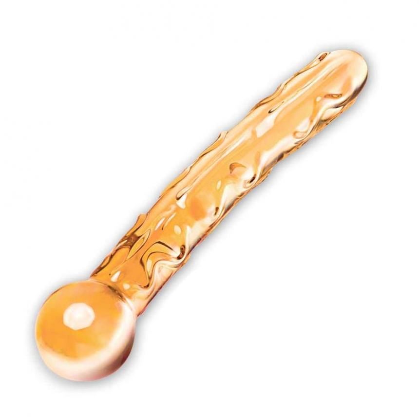 Glas - Orange Tickler Glass Dildo photo-3