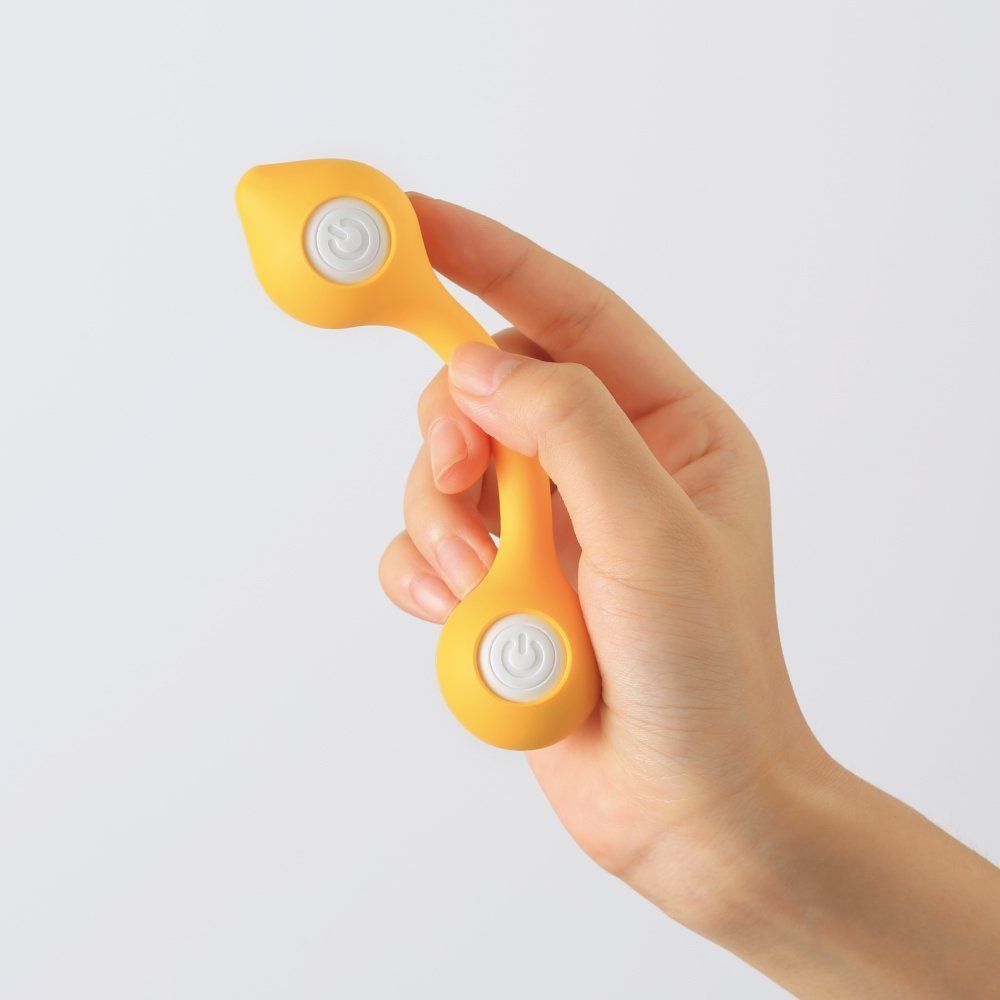 The first couple's vibrators from TENGA!
These simple vibr... Tenga - Twin Ball Massager - Yellow photo-5