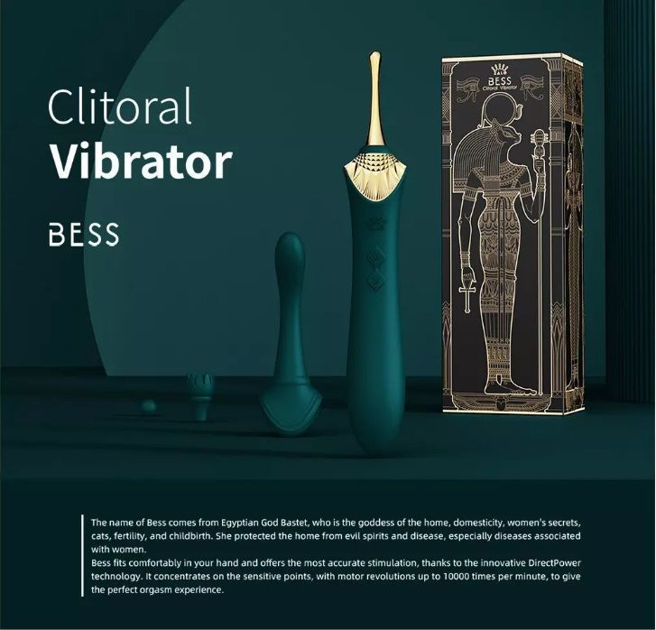 The name of Bess comes from Egyptian God Bastet, who is the ... Zalo - Bess APP Dual Vibrator - Velvet Purple photo-10
