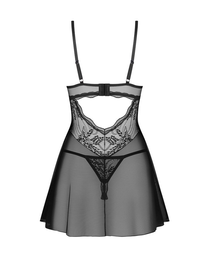 Obsessive - Perisia Babydoll - Black - XL/2XL photo
