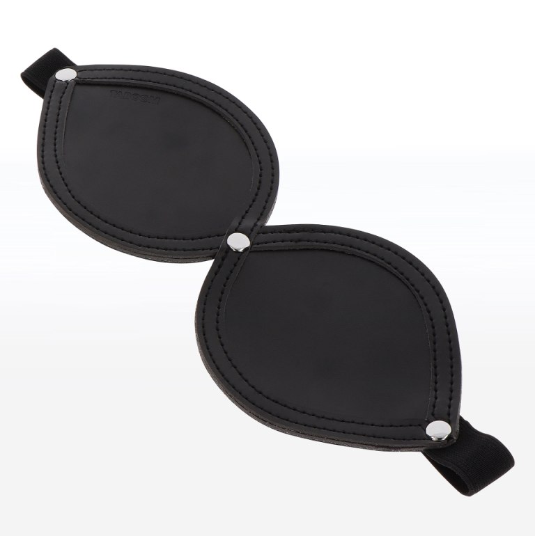 This vegan leather TABOOM Infinity Blindfold is lined with s... Taboom - Infinity Blindfold - Black photo-3