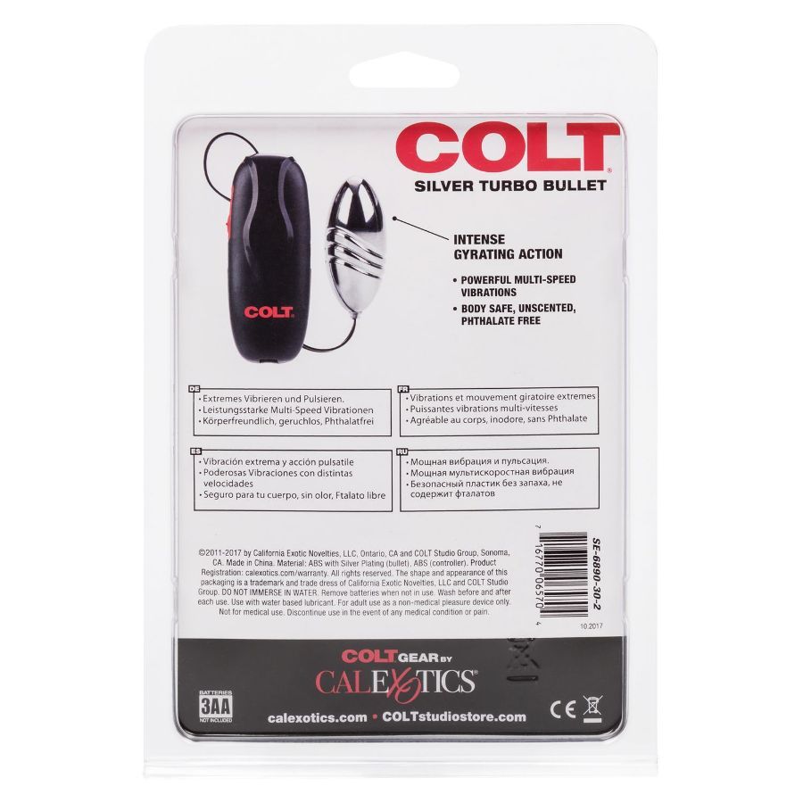 Versatile vibrating stimulators don’t get any better than CO... CEN - Colt Turbo Bullet - Silver photo-9