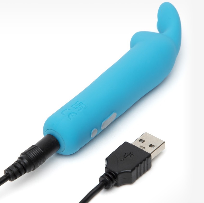 Small enough to slip in your pocket but strong enough to pro... Happy Rabbit - Ears Vibro Bullet - Blue photo-4