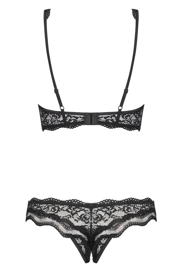 Give yourself and your man very hot and sexy experiences wit... Obsessive - Luvae Cupless Set - Black - S/M photo-8