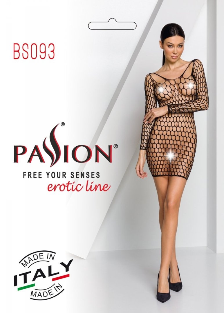 Sexy dress that perfectly fits the figure, emphasizing the f... Passion - Dress BS093 - Black photo-6