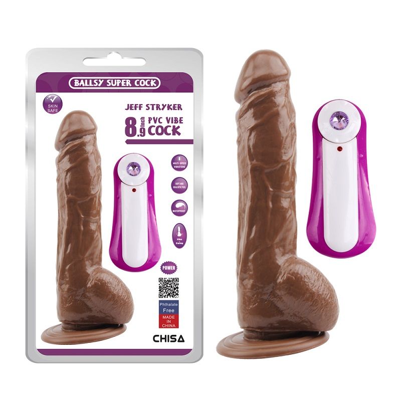 Chisa - JEFF STRYKER 8.9″ Vibrating And Rotating Dildo - Bro... Chisa - JEFF STRYKER 8.9″ Vibrating And Rotating Dildo - Brown photo-8