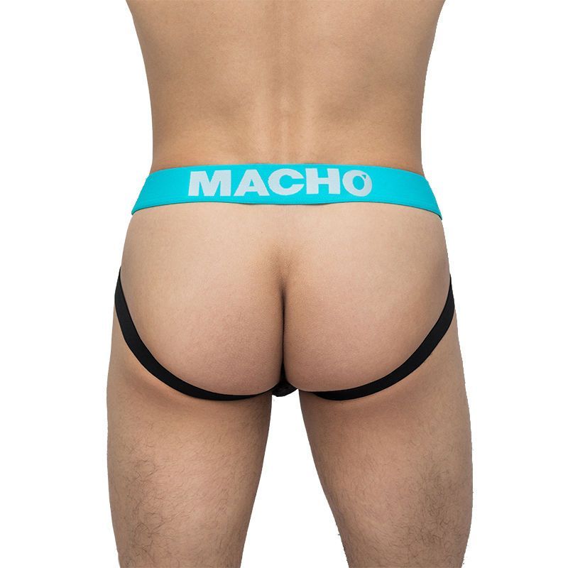 Macho - Jockstrap - Black/Blue - M photo-2