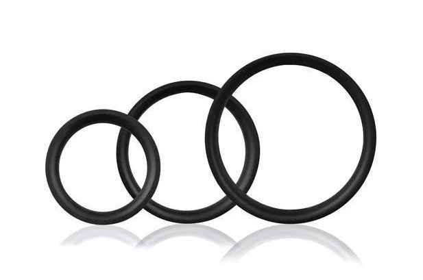 The Screaming O - RingO Pro 3 Soft Stretchy Cock Rings - Black photo-2