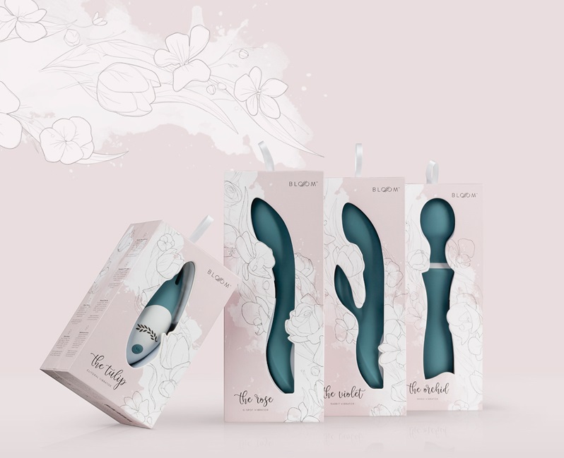The Violet is a stylish rabbit vibrator from the elegant Blo... Bloom - Violet Rabbit Vibrator - Blue photo-16