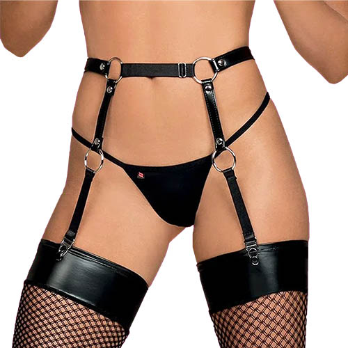 Obsessive - A741 Garter Belt - Black photo