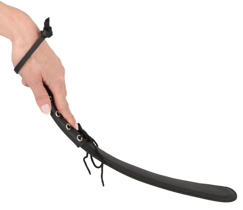 Sexy spanks!
A beautiful, slightly padded paddle with stitch... Vegan Fetish - Paddle - Black photo-2