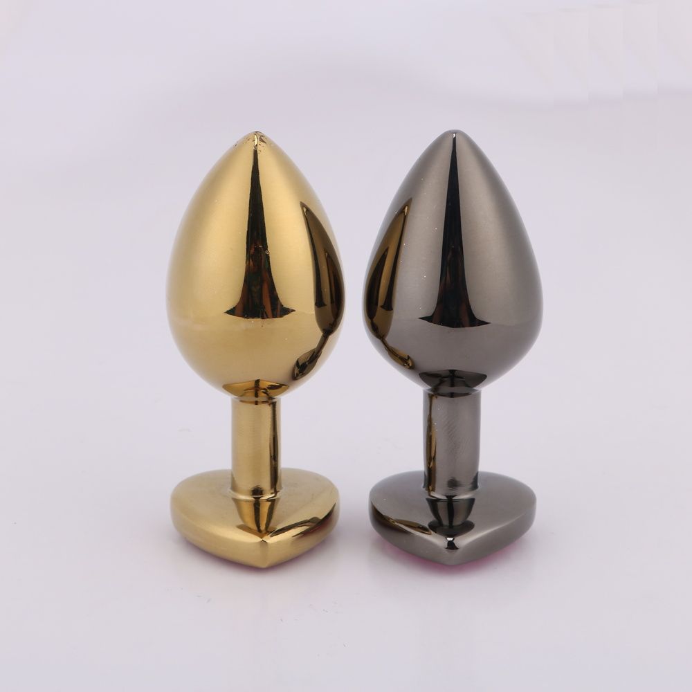 MT - Anal Plug 85x33mm - Golden/Pink photo-2