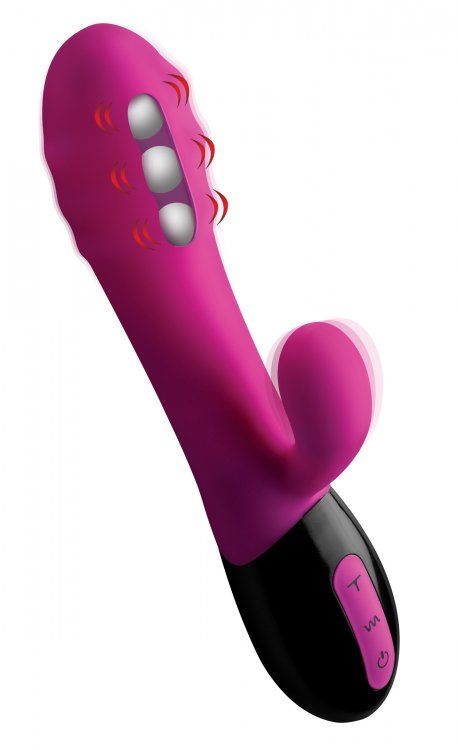 Experience a unique internal sensation with this rabbit-styl... Inmi - Pulsette 7x Pulsating Vibe - Pink photo-4