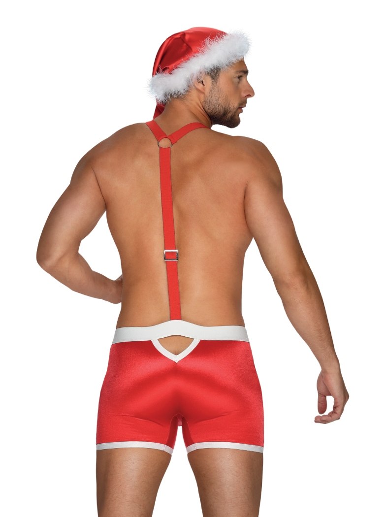 Don’t let your man miss out on the gifts. Give hi... Obsessive - Mr Claus Costume - Red - S/M photo-2