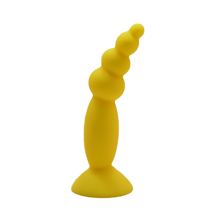 FAAK - Silicone Mini Anal Beads - Yellow photo-3