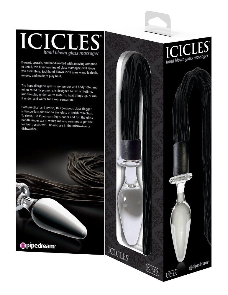 Elegant, upscale, and hand-crafted with amazing attention to... Icicles - Massager No.49 - Black photo-3