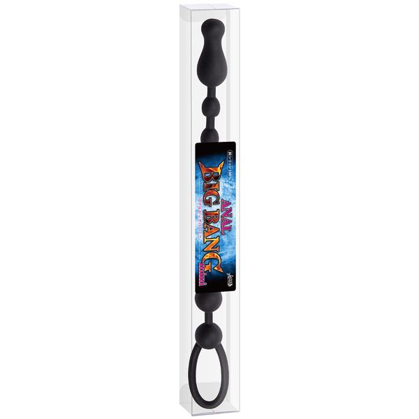 It is an anal bead with a handle with 10 beads in a safe and... A-One - Anal Big Bang Mini - Black photo-6