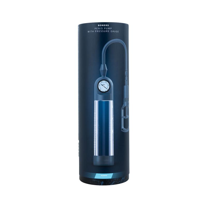 Boners - Penis Pump No.3 w Gauge - Blue photo-6