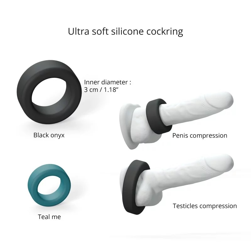 Love to Love - Cool Cock Ring - Black photo-3