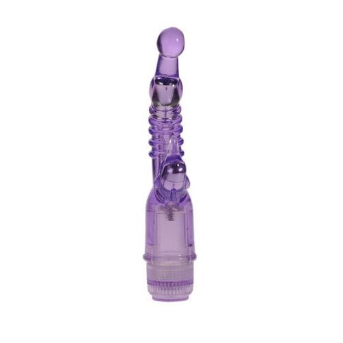 Use your waterproof Naughty Rabbit Vibrator in the tub, show... Aphrodisia - Naughty Dolphin Crystal Stimulator Vibe- Purple photo-10