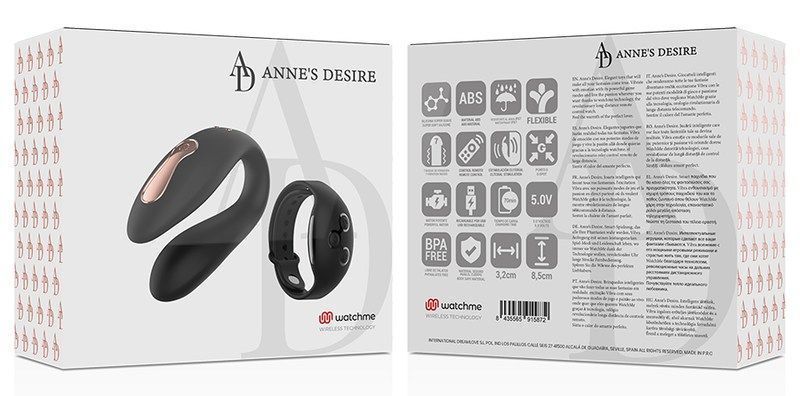 If you thought that everything was written about sex toys, y... Anne's Desire - Dual Pleasure Vibe Wirless Watchme - Black photo-16